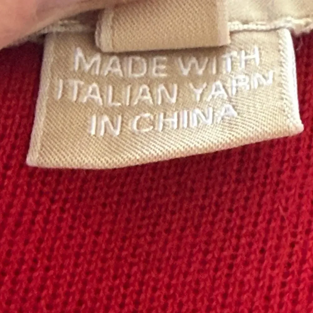 Michael Kors  Red Cashmere Short-Sleeve Sweater Medium
